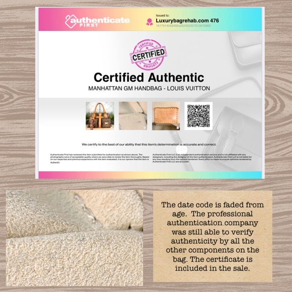 SOLD Authenticated Louis Vuitton Manhattan GM - Picture 3 of 14